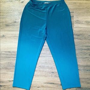Susan Graver Essentials: Teal pants, size Large P